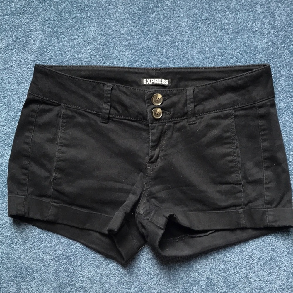 Express Black Shorts
